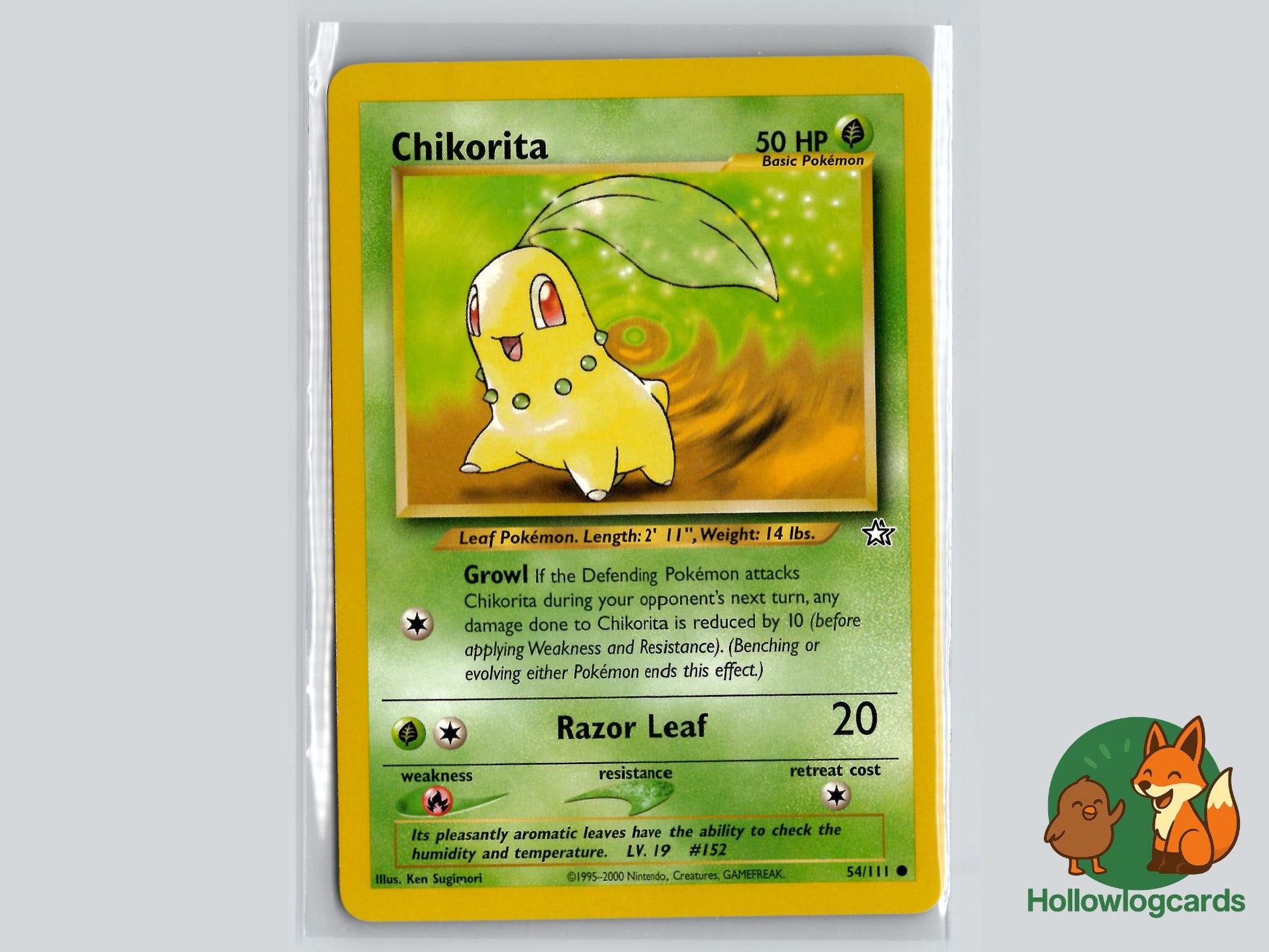 Chikorita (54/111) - Neo Genesis Pokémon Card
