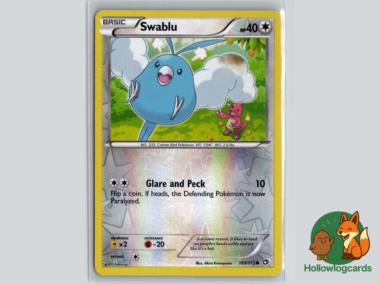 Swablu (103/113) - Legendary Treasures Pokémon Card