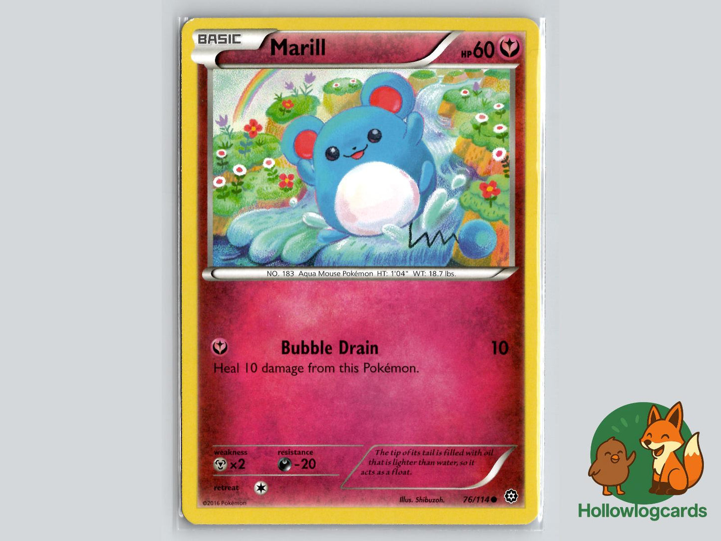 Marill (76/114) - Steam Siege Pokémon Card