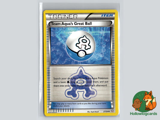 Team Aqua's Great Ball (27/34) - Double Crisis Pokémon Card