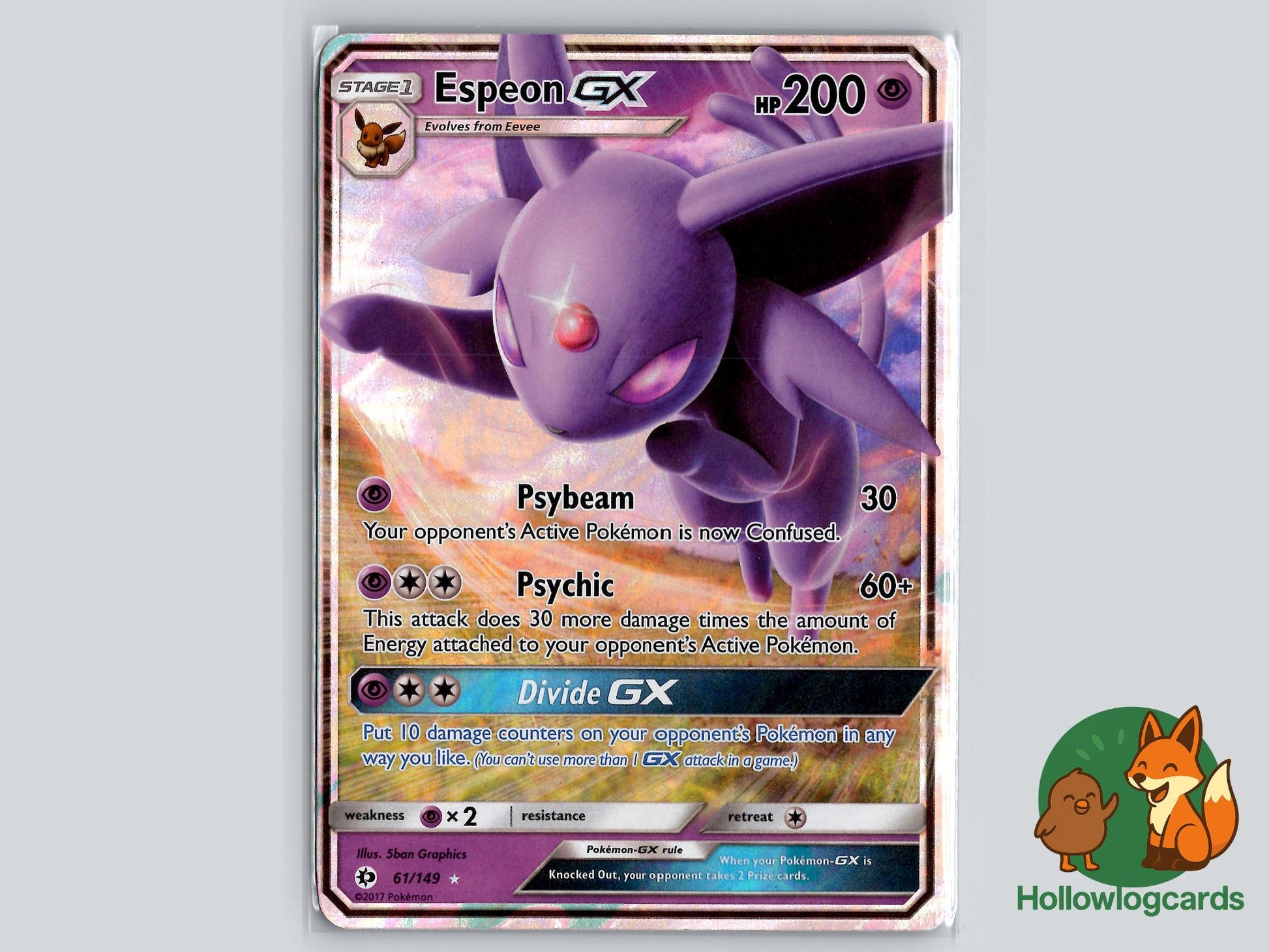 Espeon GX (61/149) - Sun & Moon Pokémon Card