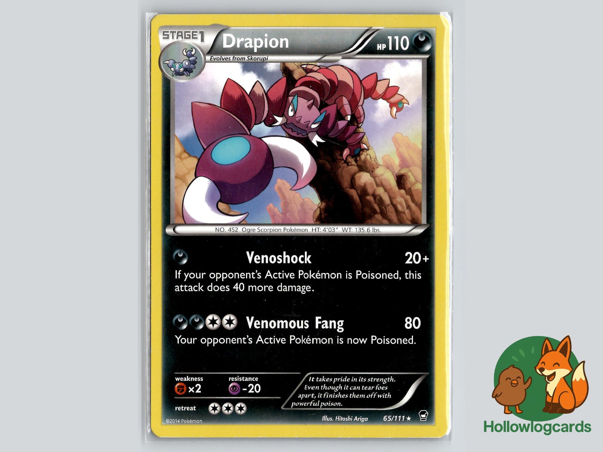 Drapion (65/111) - Furious Fists Pokémon Card