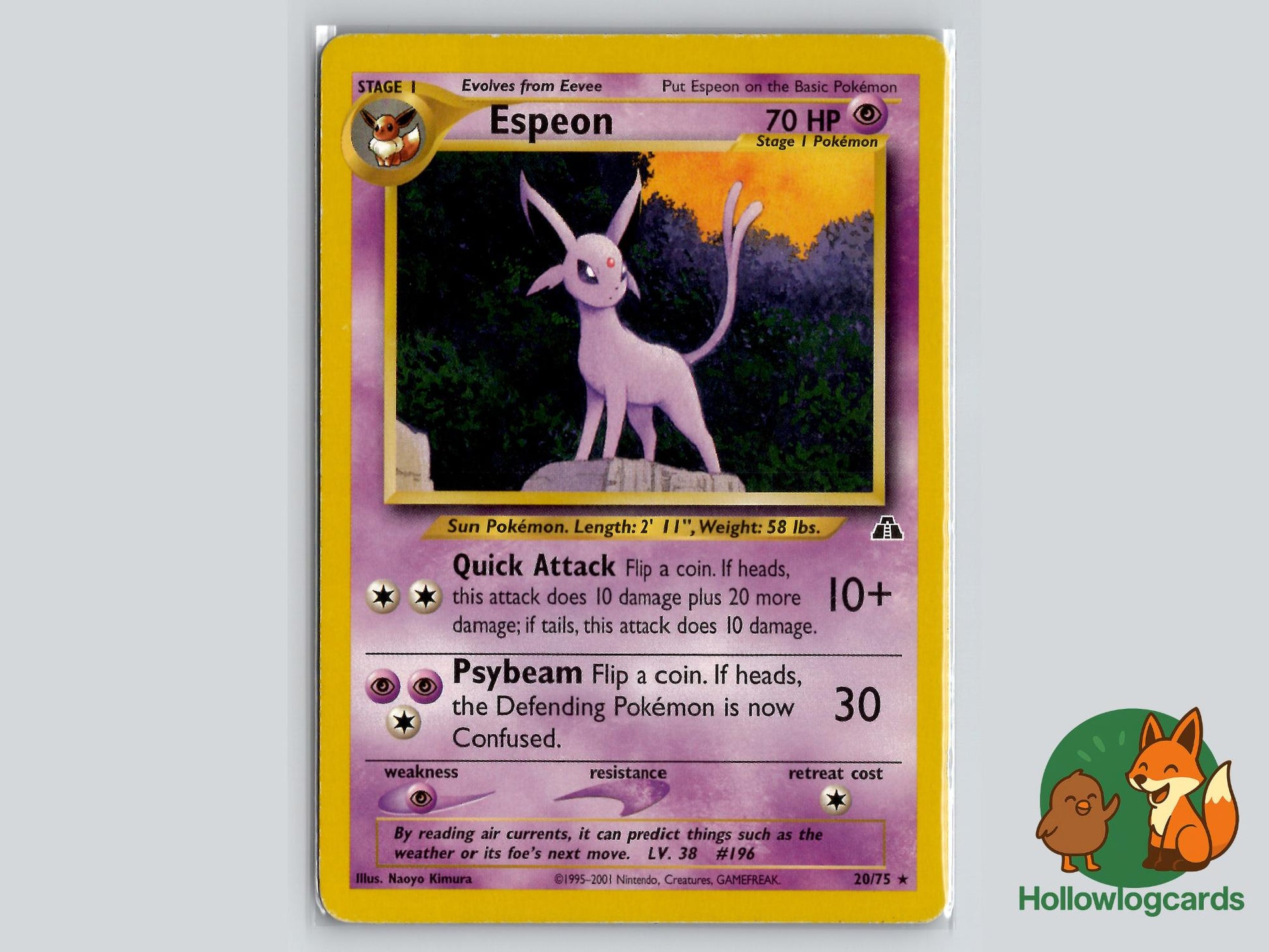 Espeon (20/75) - Neo Discovery Pokémon Card