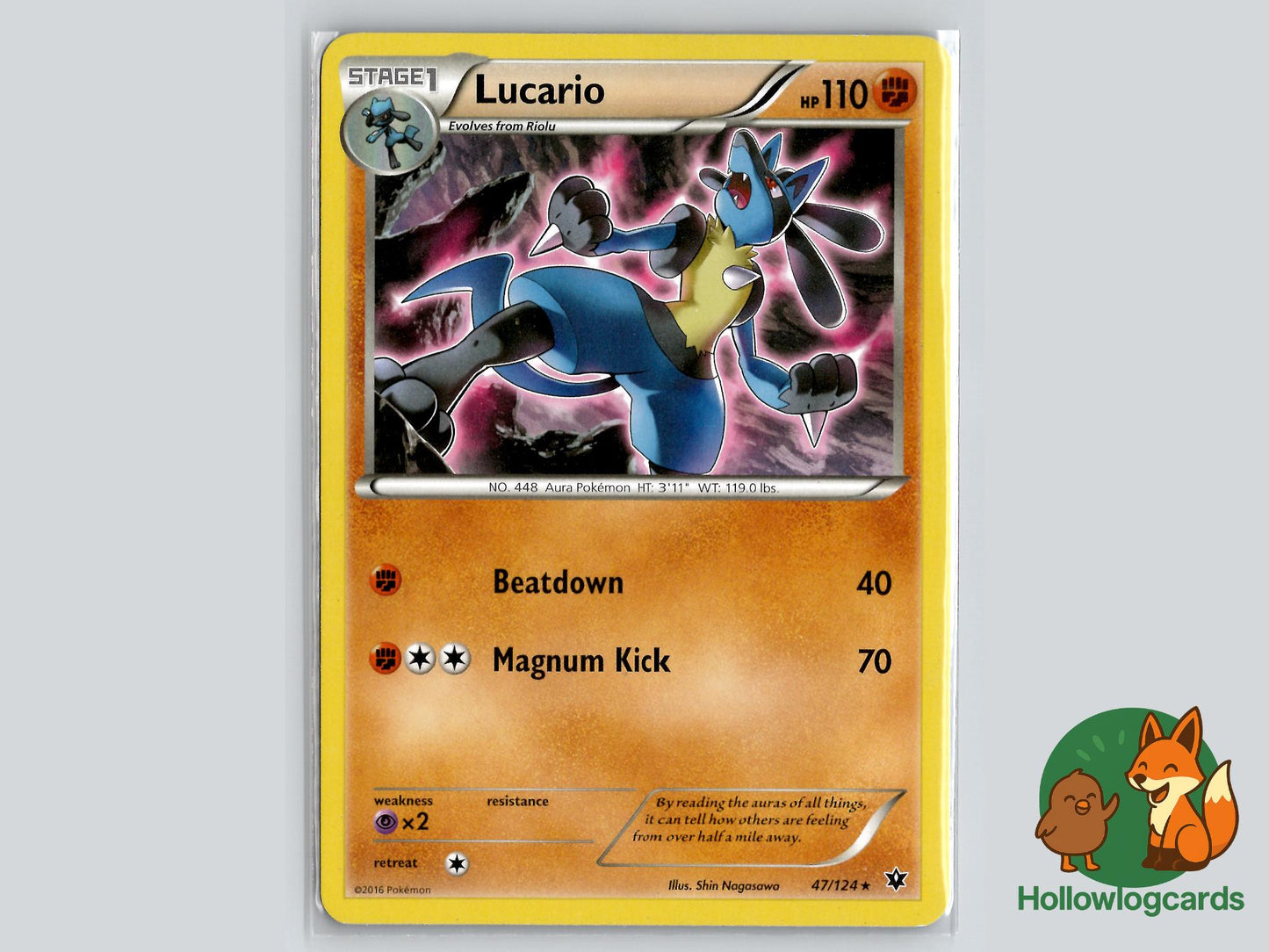 Lucario (47/124) - Fates Collide Pokémon Card