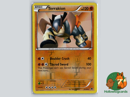 Terrakion (63/98) - Emerging Powers Pokémon Card