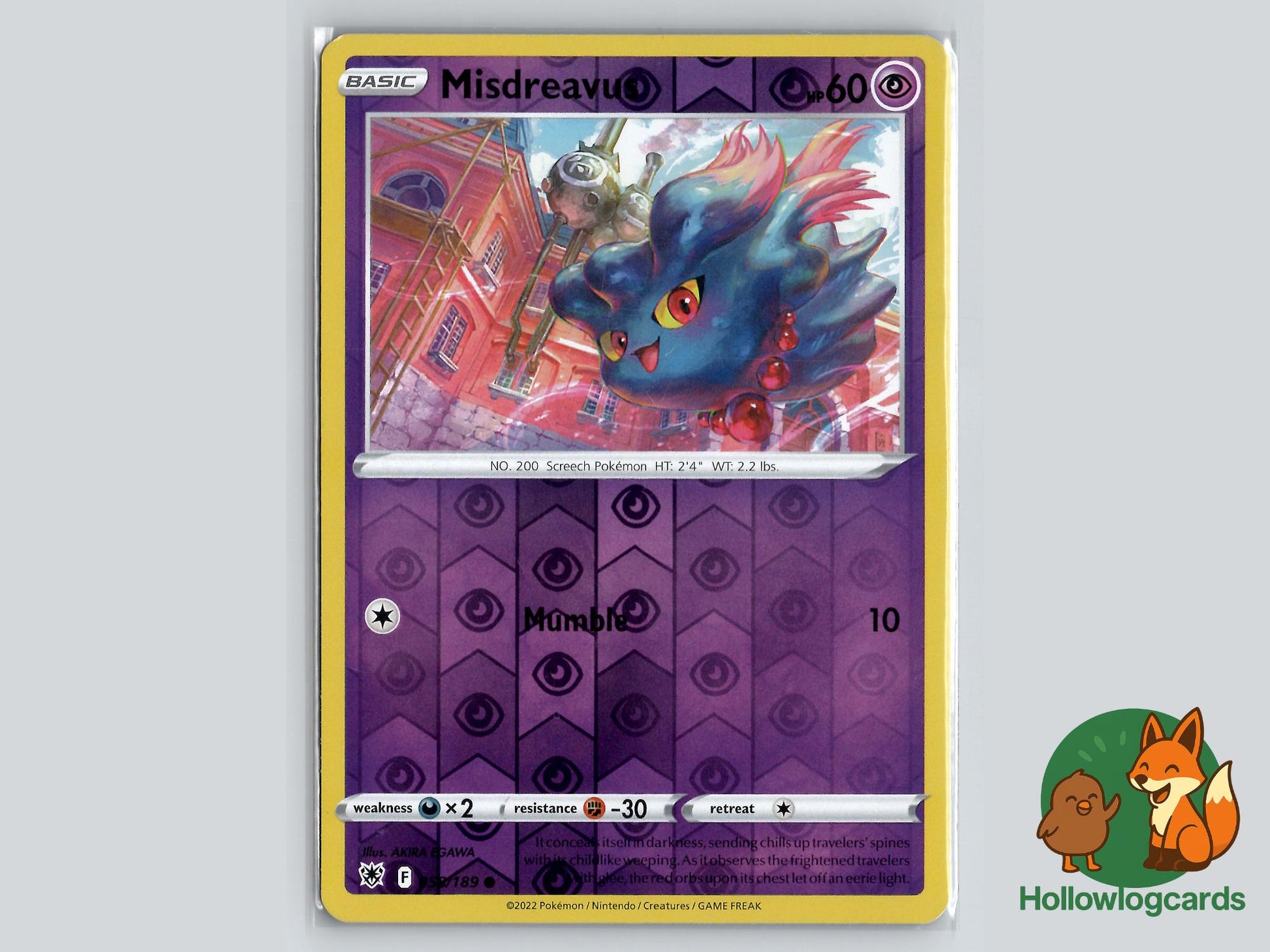 Misdreavus (058/189) - Astral Radiance Pokémon Card