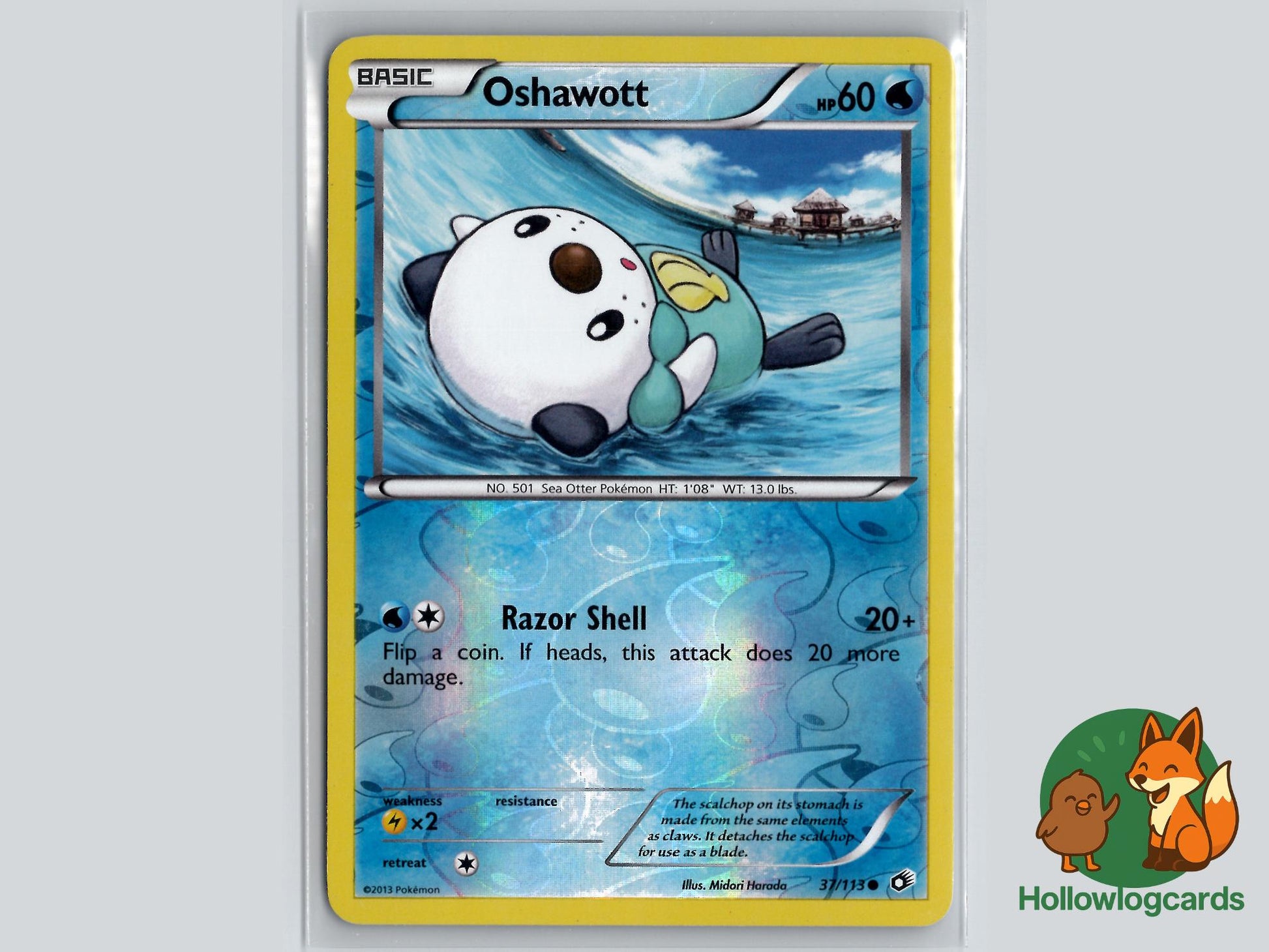 Oshawott (37/113) - Legendary Treasures Pokémon Card