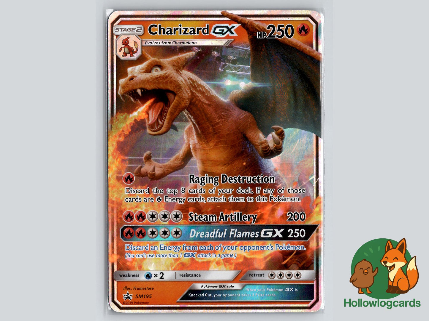 Charizard GX (SM195) - SM Black Star Promos Pokémon Card