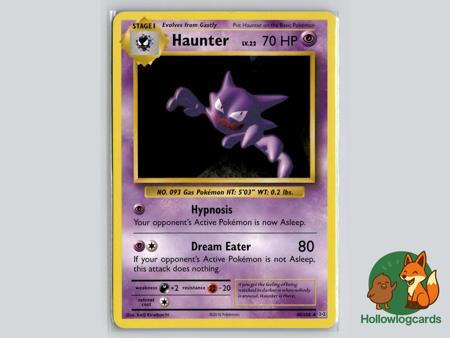 Haunter (48/108) - Evolutions Pokémon Card