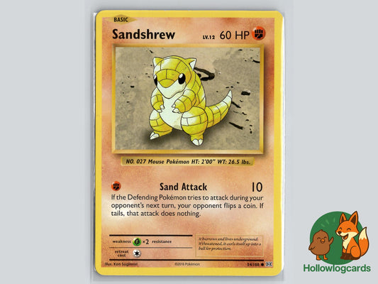 Sandshrew (54/108) - Evolutions Pokémon Card