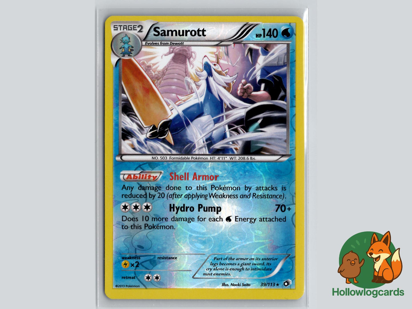 Samurott (39/113) - Legendary Treasures Pokémon Card