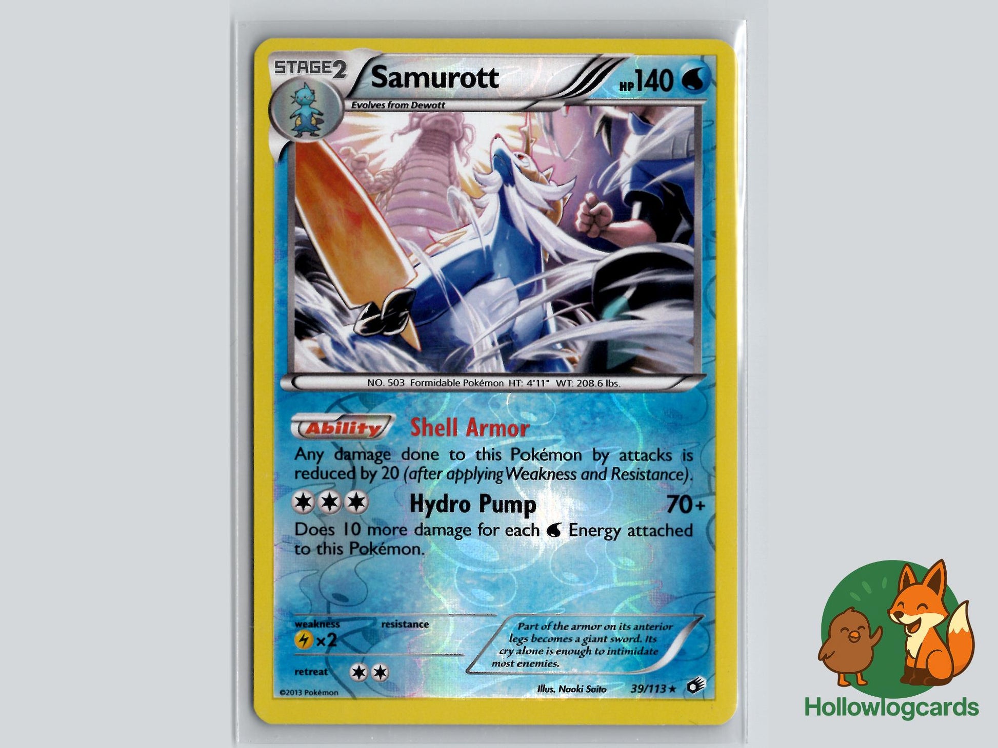 Samurott (39/113) - Legendary Treasures Pokémon Card