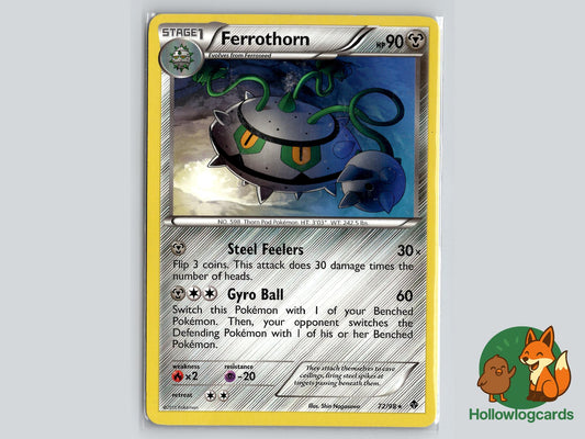 Ferrothorn (72/98) - Emerging Powers Pokémon Card