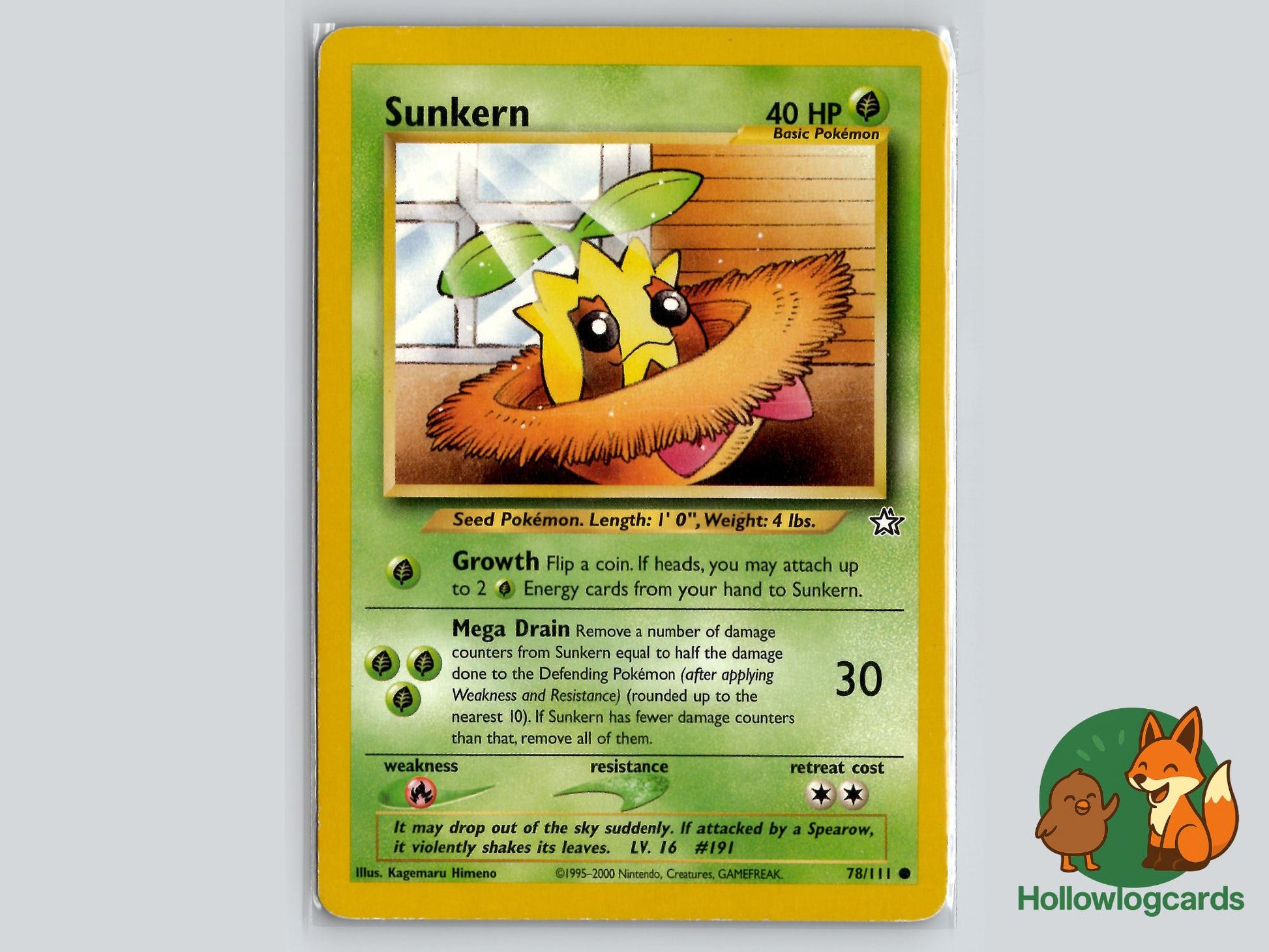 Sunkern (78/111) - Neo Genesis Pokémon Card
