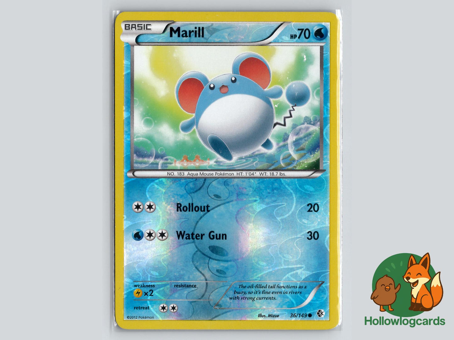 Marill (36/149) - Boundaries Crossed Pokémon Card