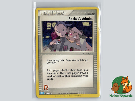 Rocket's Admin. (027/034) - Trading Card Game Classic Pokémon Card