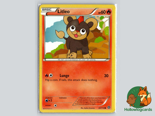 Litleo (22/114) - Steam Siege Pokémon Card