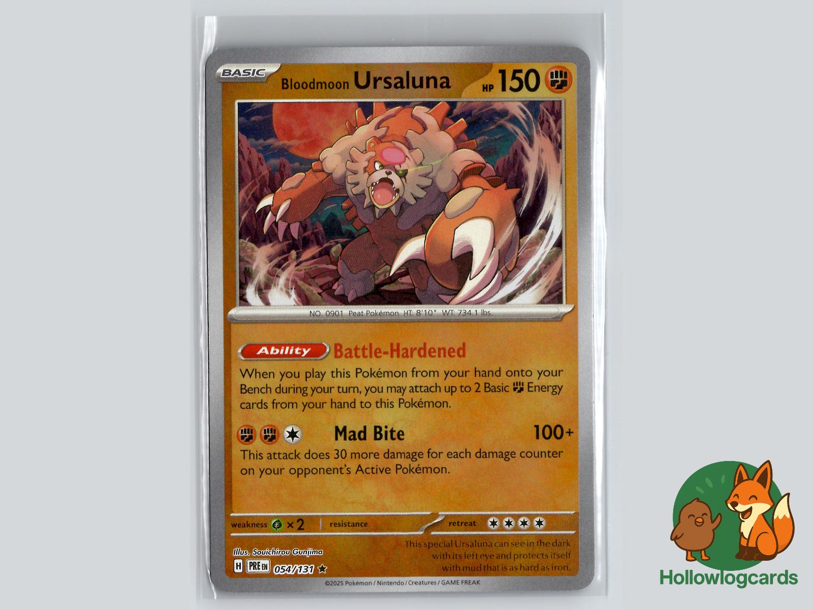 Bloodmoon Ursaluna (025/064) - Shrouded Fable Pokémon Card