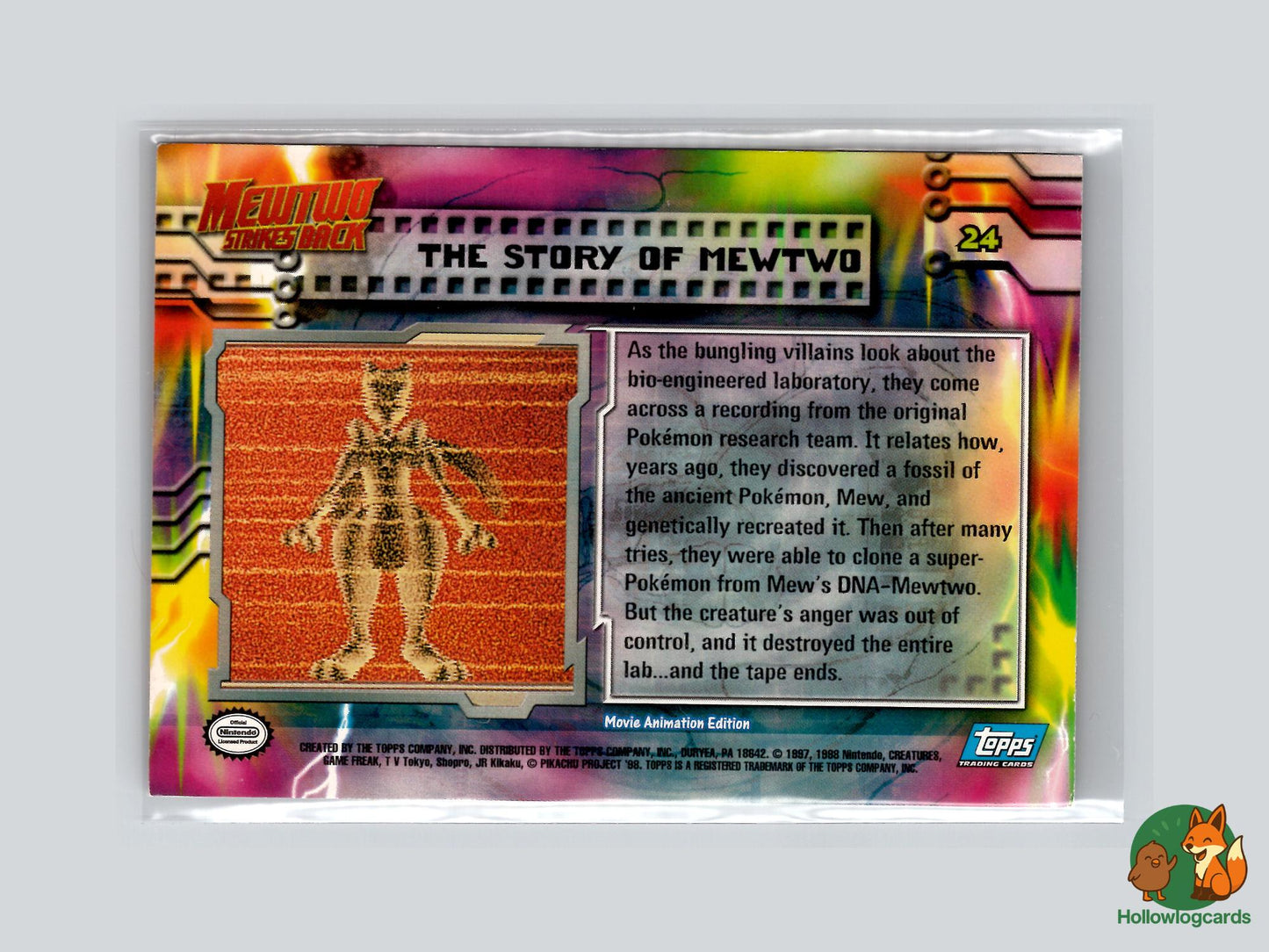 The Story Of Mewtwo [Mew] (#24) - Topps Mewtwo Strikes Back