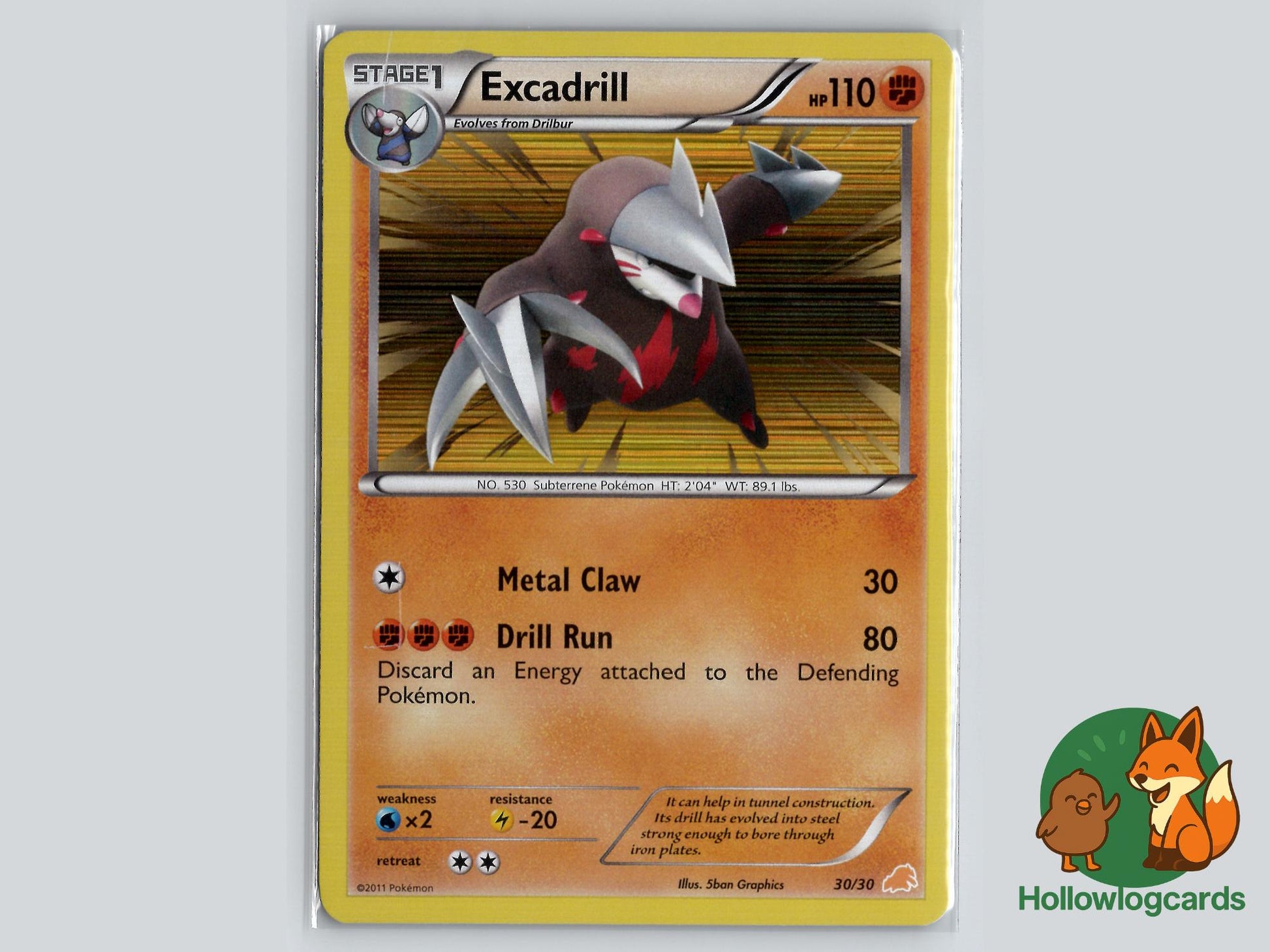 Excadrill (30/30) - BW Trainer Kit: Excadrill & Zoroark Pokémon Card