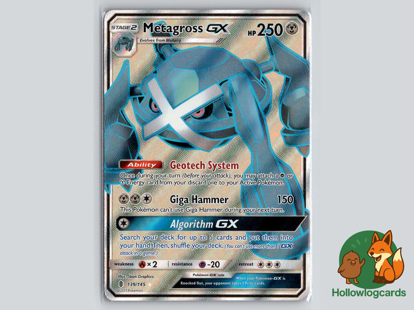 Metagross GX (139/145) - Guardians Rising Pokémon Card