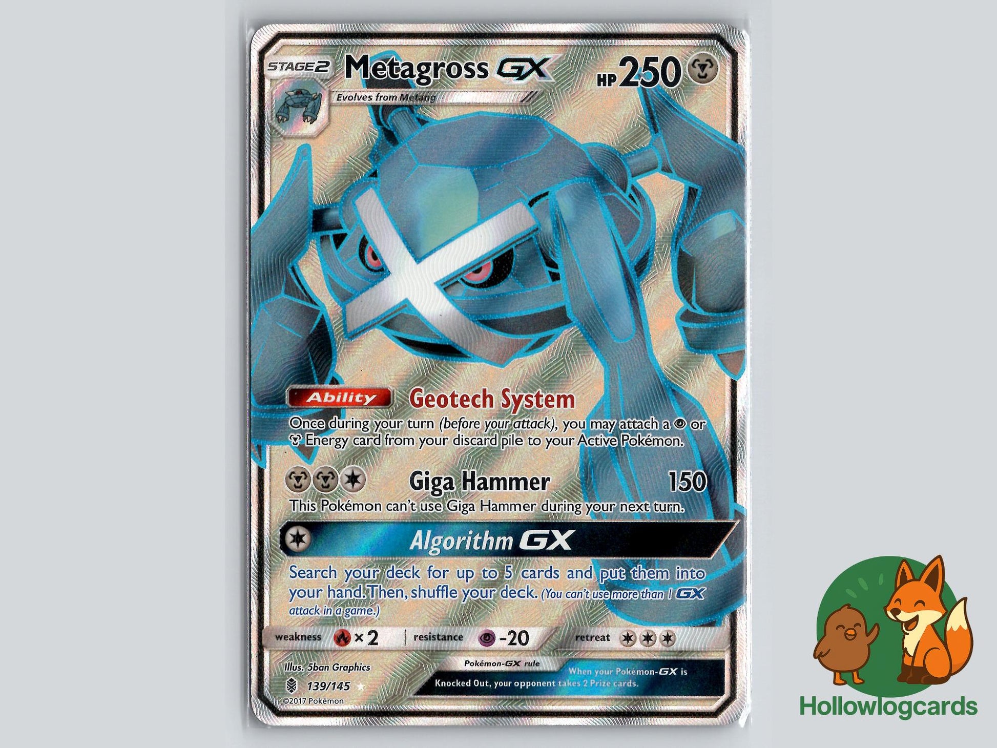 Metagross GX (139/145) - Guardians Rising Pokémon Card