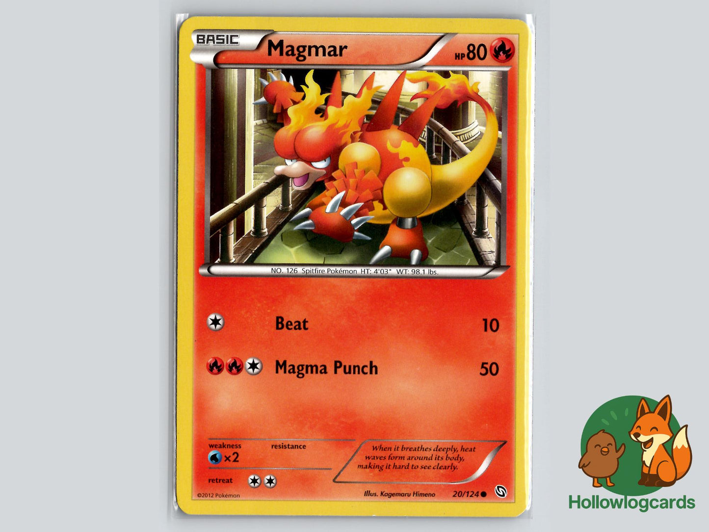 Magmar (20/124) - Dragons Exalted Pokémon Card