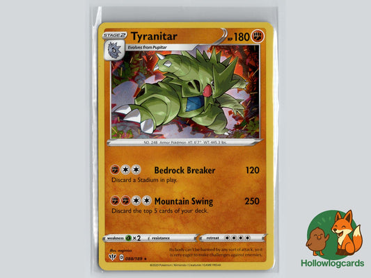 Tyranitar (088/189) - Darkness Ablaze Pokémon Card