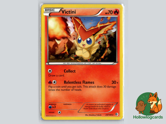 Victini (23/149) - Boundaries Crossed Pokémon Card