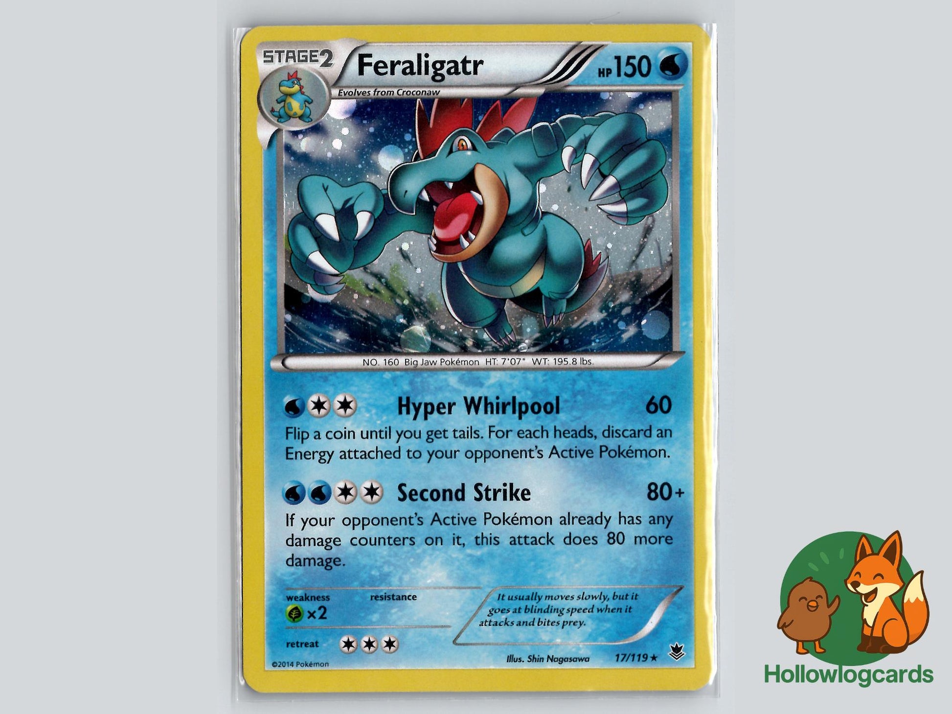 Feraligatr (17/119) - Phantom Forces Pokémon Card