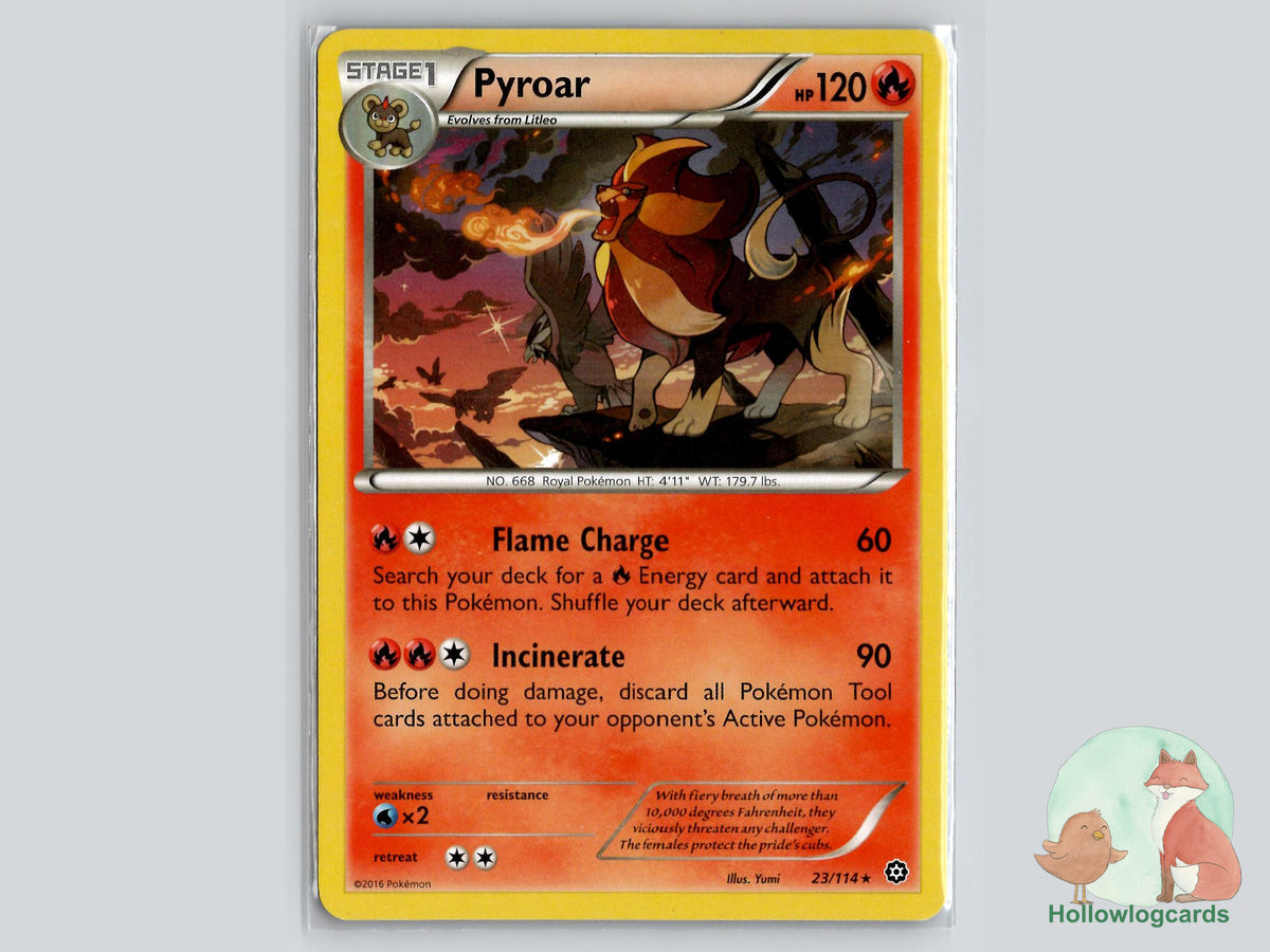 Pyroar (23/114) - Steam Siege Pokémon Card