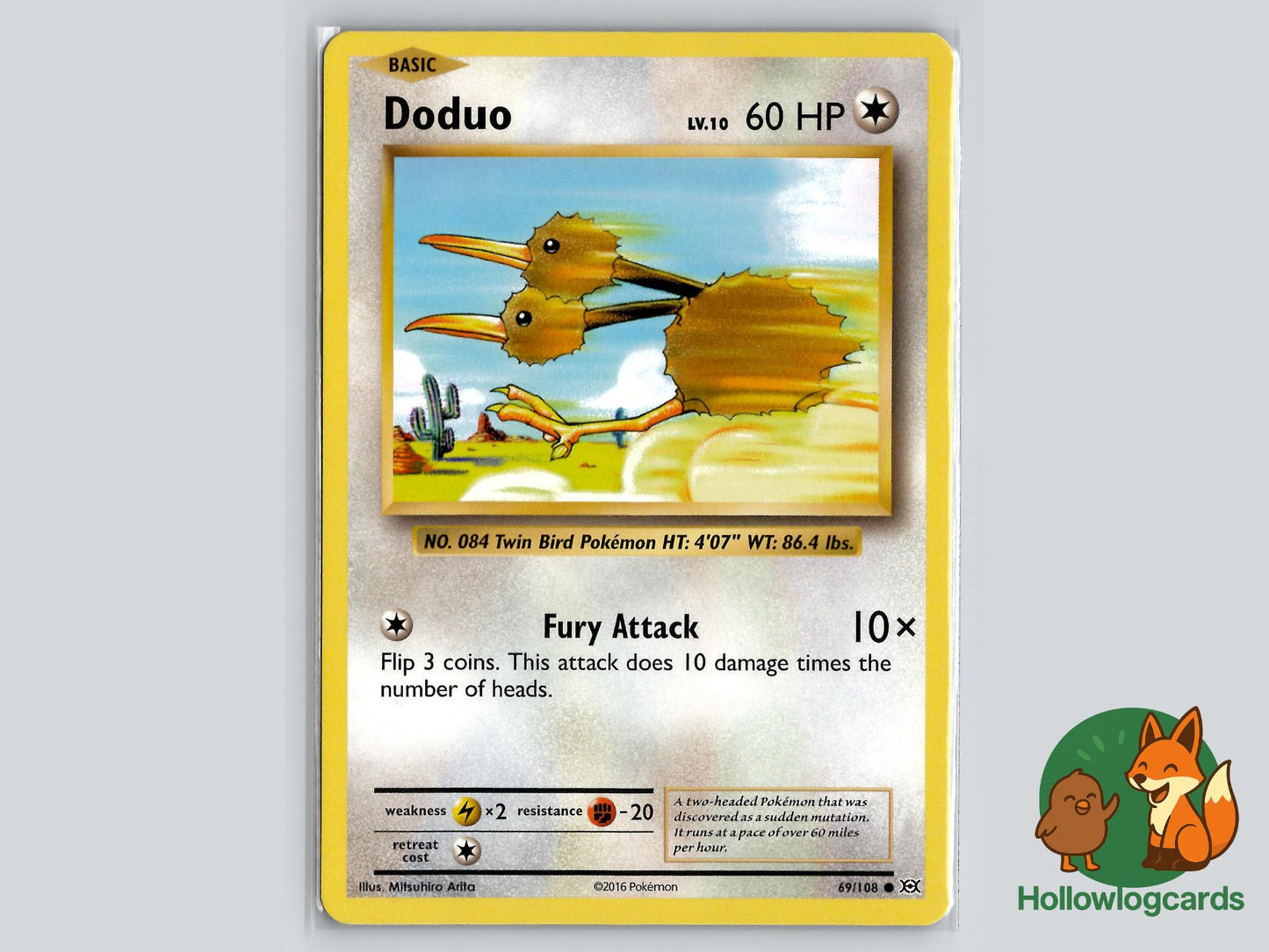 Doduo (69/108) - Evolutions Pokémon Card