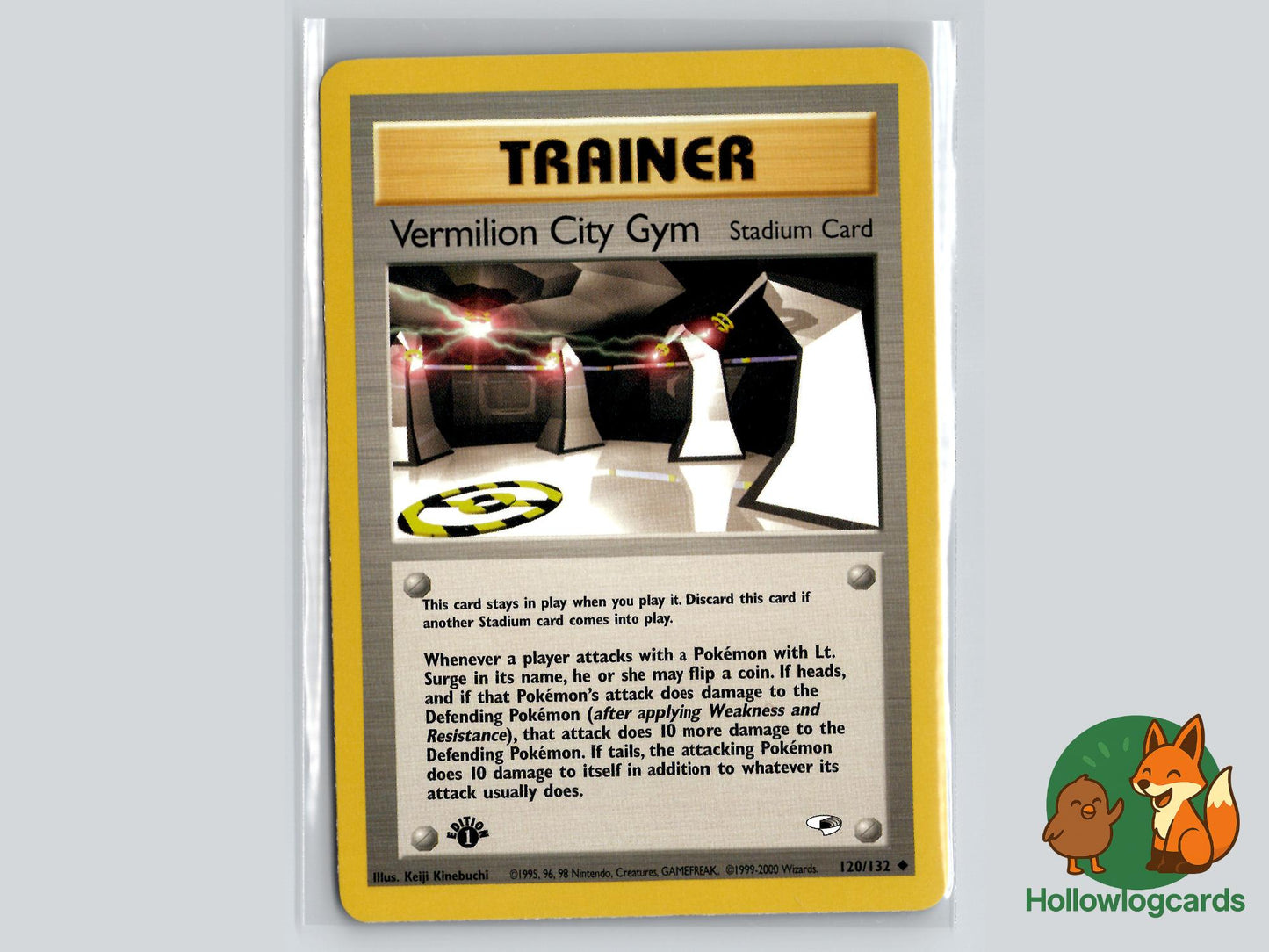 1st Edition Vermilion City Gym (120/132) - Gym Heroes Pokémon Card