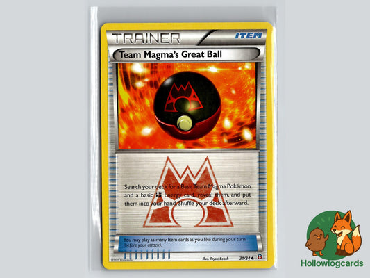 Team Magma's Great Ball (31/34) - Double Crisis Pokémon Card