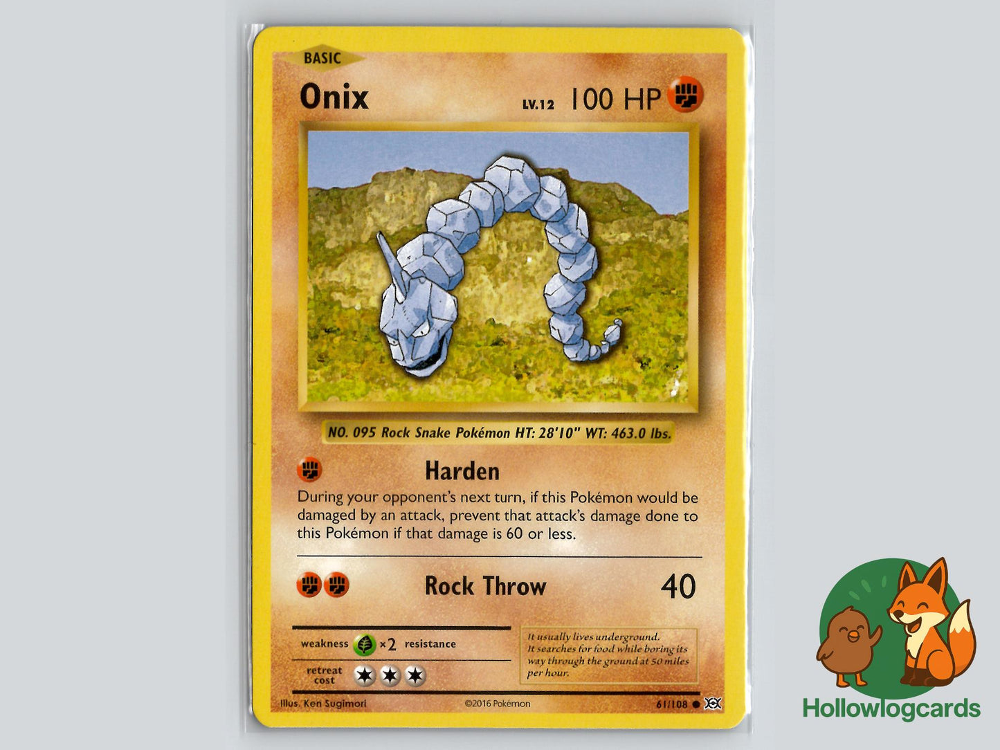 Onix (61/108) - Evolutions Pokémon Card
