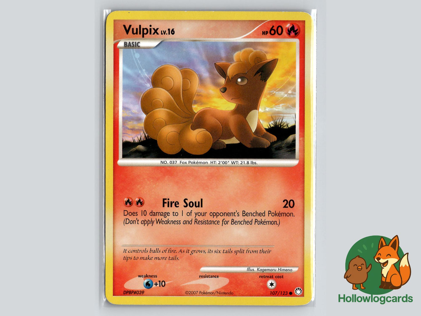 Vulpix (107/123) - Mysterious Treasures Pokémon Card