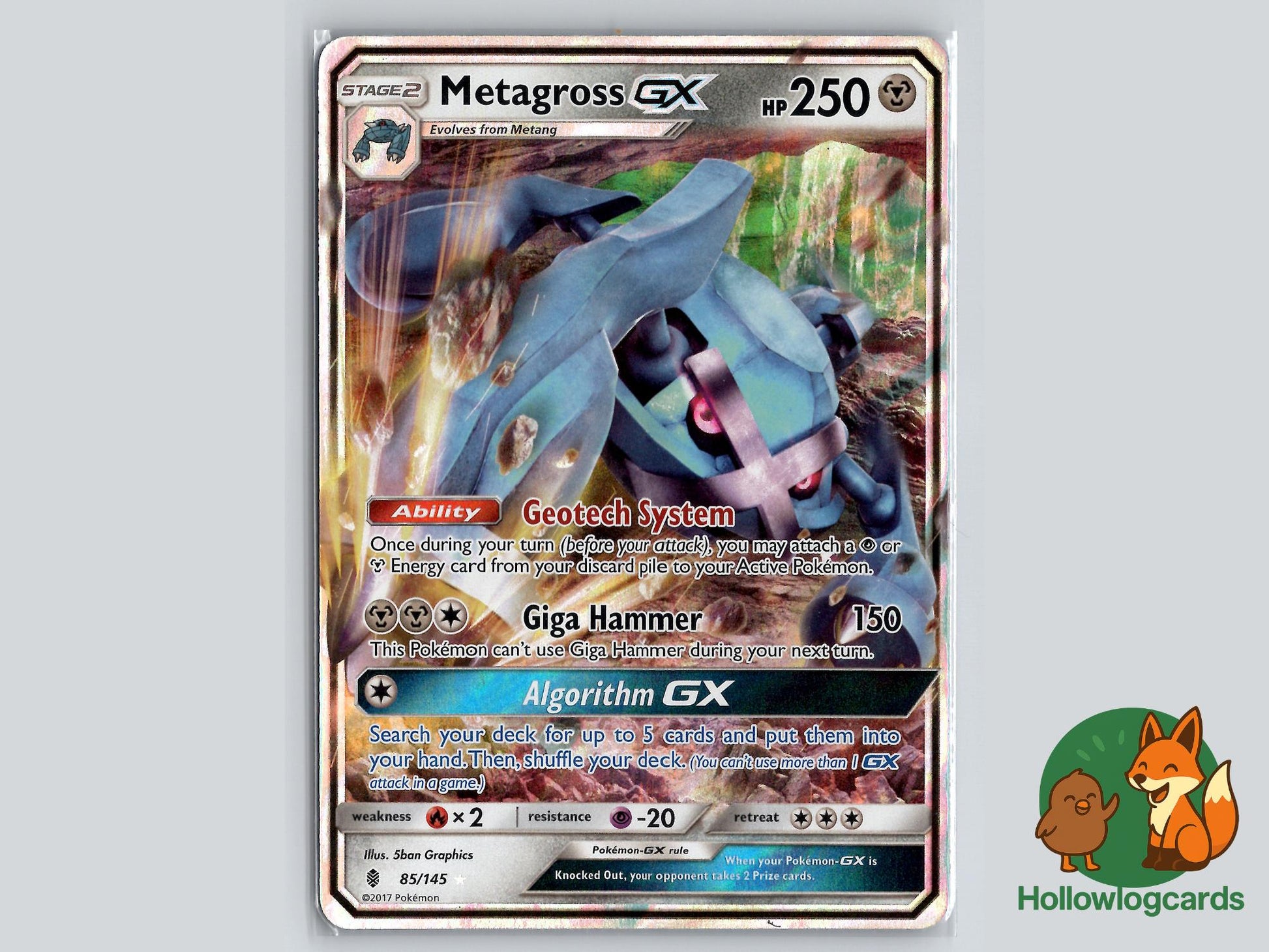 Metagross GX (85/145) - Guardians Rising Pokémon Card