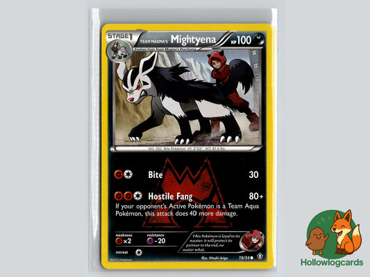 Team Magma's Mightyena (19/34) - Double Crisis Pokémon Card