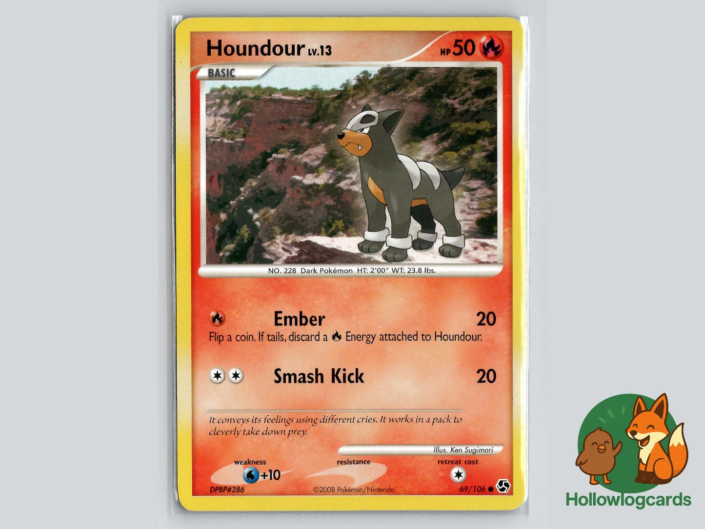 Houndour (69/106) - Great Encounters Pokémon Card