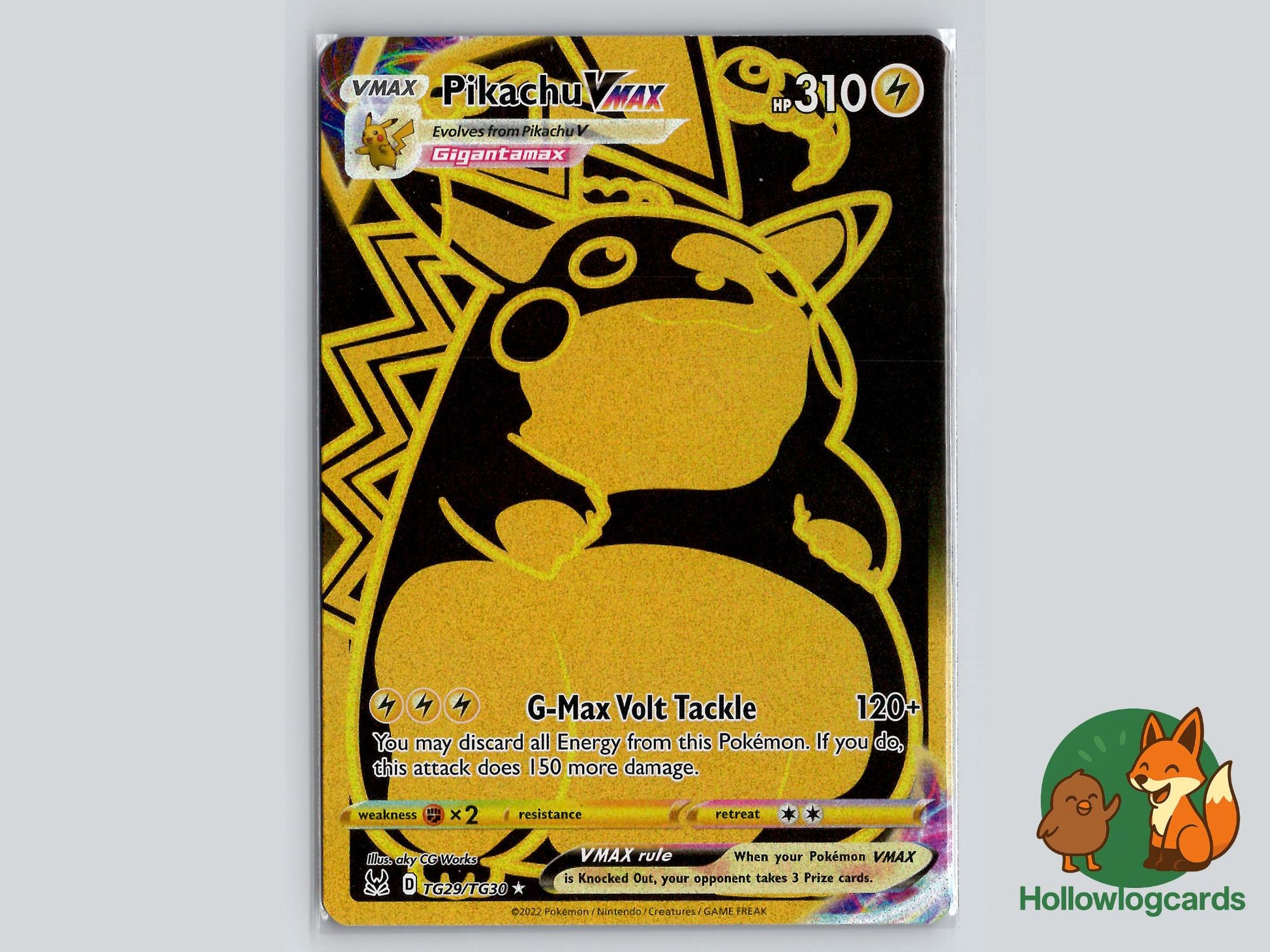 Pikachu VMAX (TG29/TG30) - Lost Origin Trainer Gallery Pokémon Card
