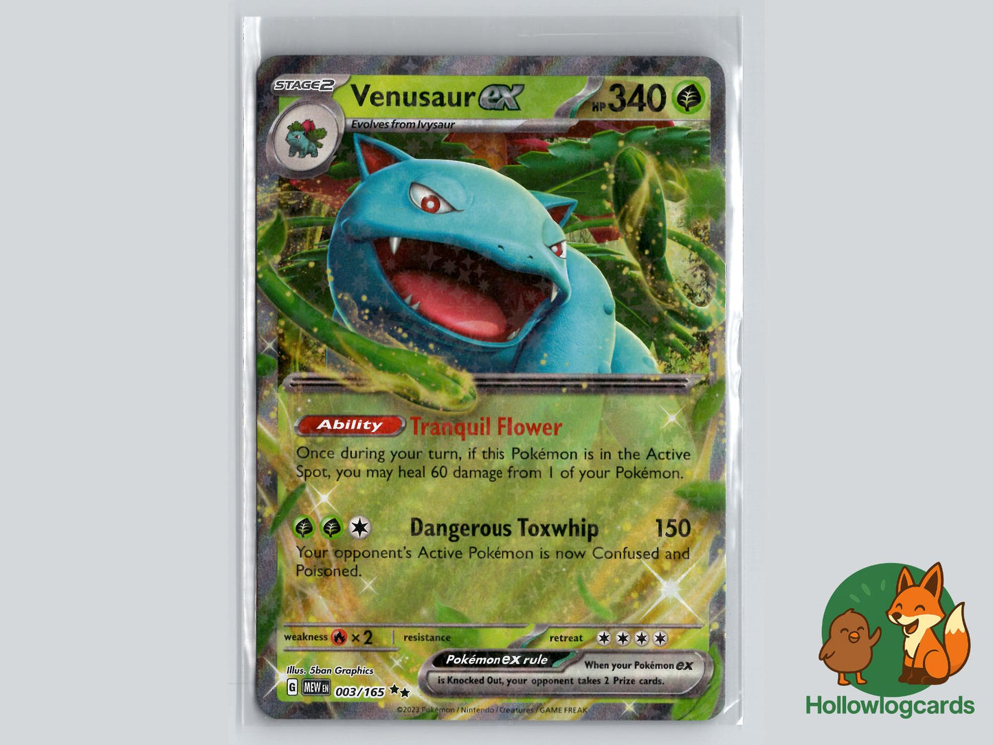 Venusaur ex (003/165) - 151 Pokémon Card
