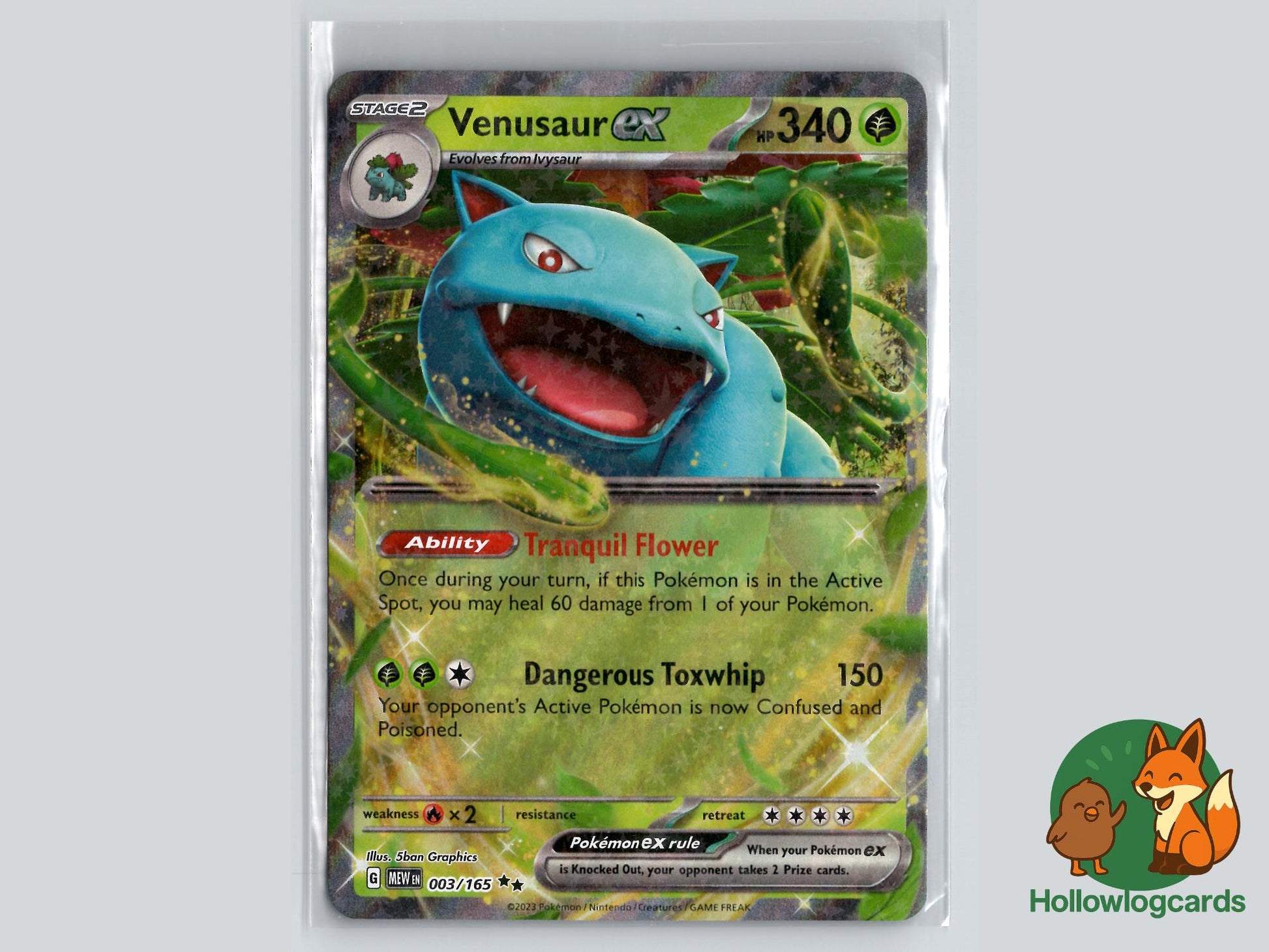 Venusaur ex (003/165) - 151 Pokémon Card