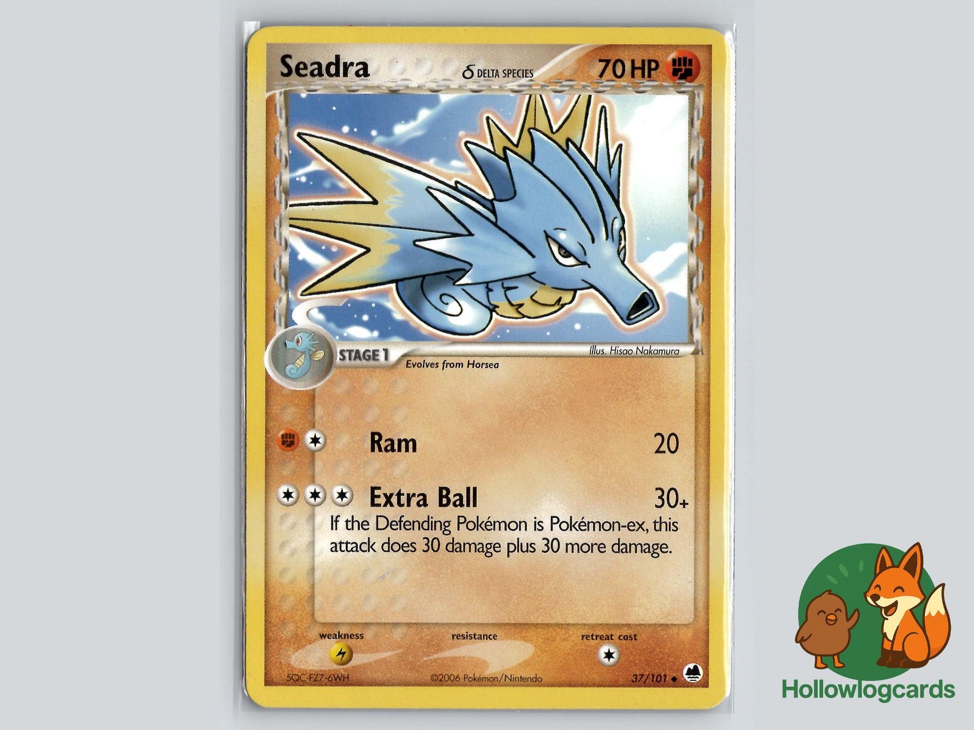 Seadra (37/101) - Dragon Frontiers Pokémon Card
