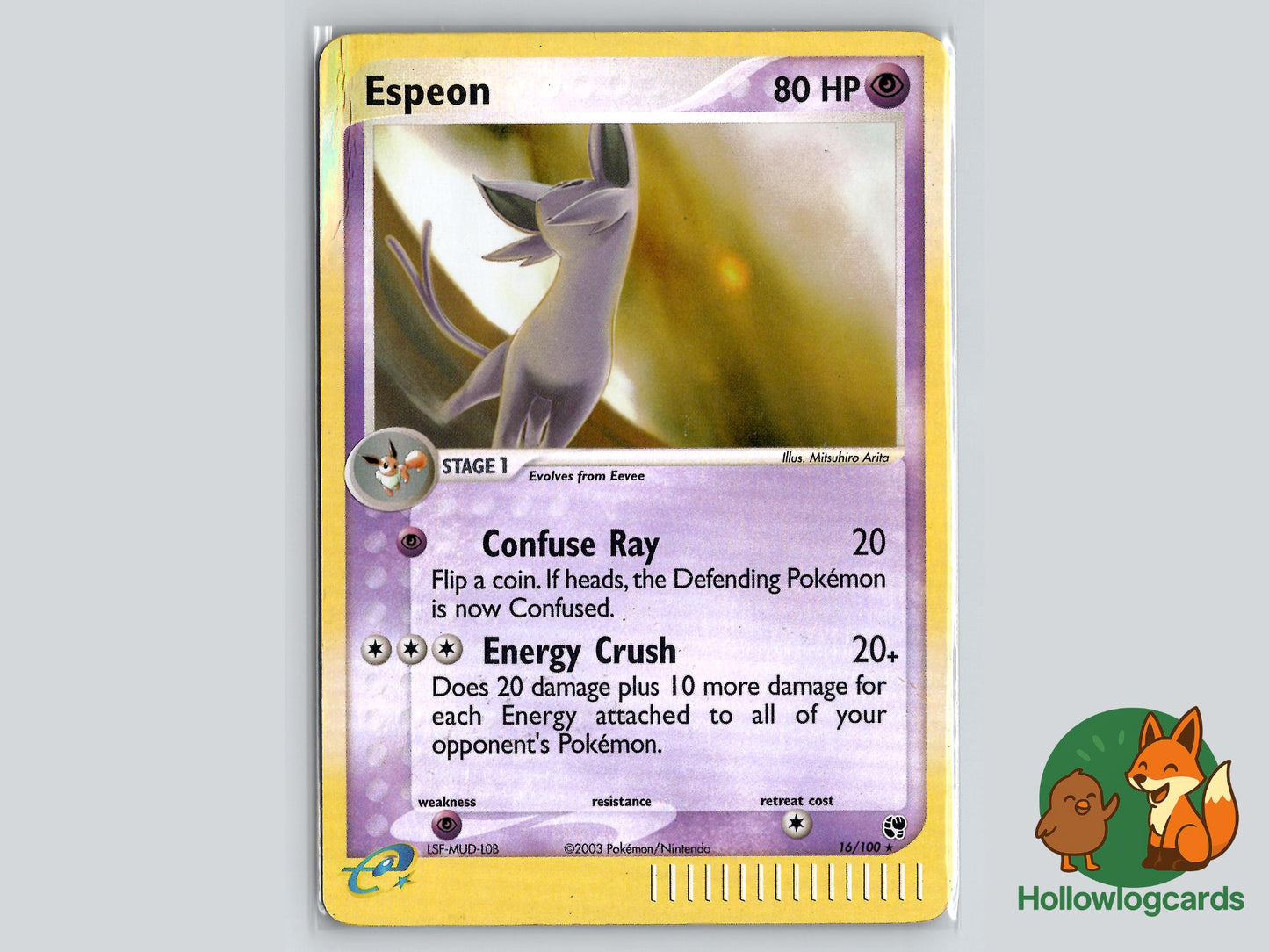 Espeon (16/100) - Sandstorm Pokémon Card