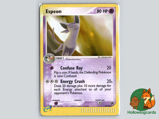 Espeon (16/100) - Sandstorm Pokémon Card