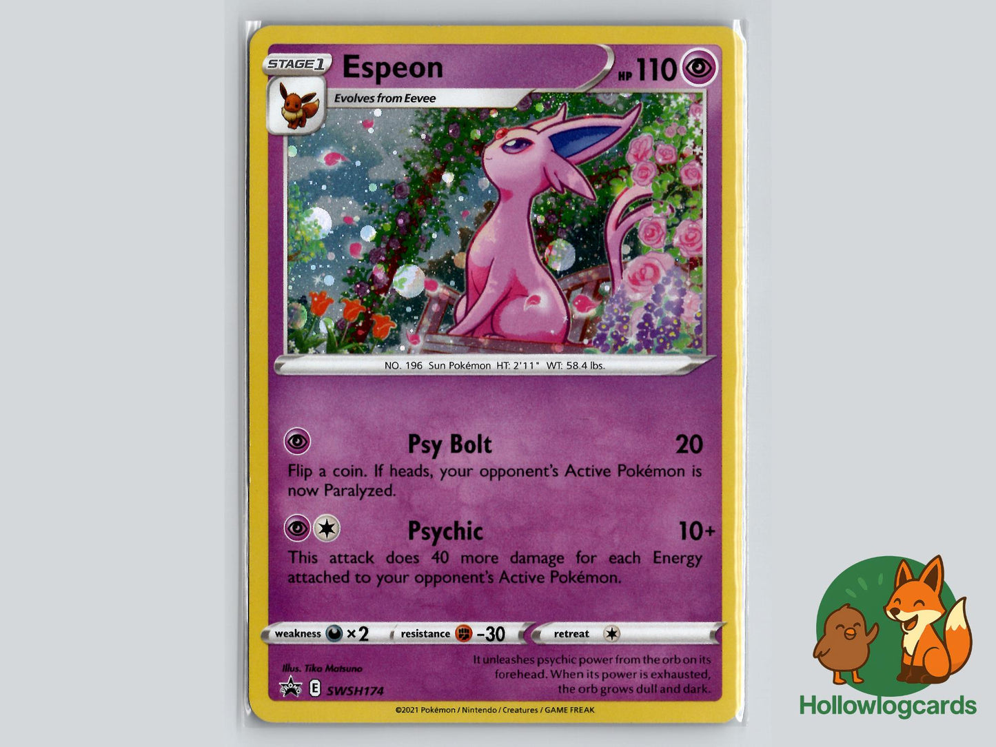Espeon (SWSH174) - SWSH Black Star Pokémon Card