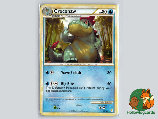 Croconaw (38/123) - HeartGold & SoulSilver Pokémon Card