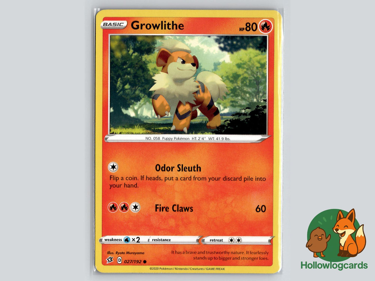 Growlithe (027/192) - Rebel Clash Pokémon Card