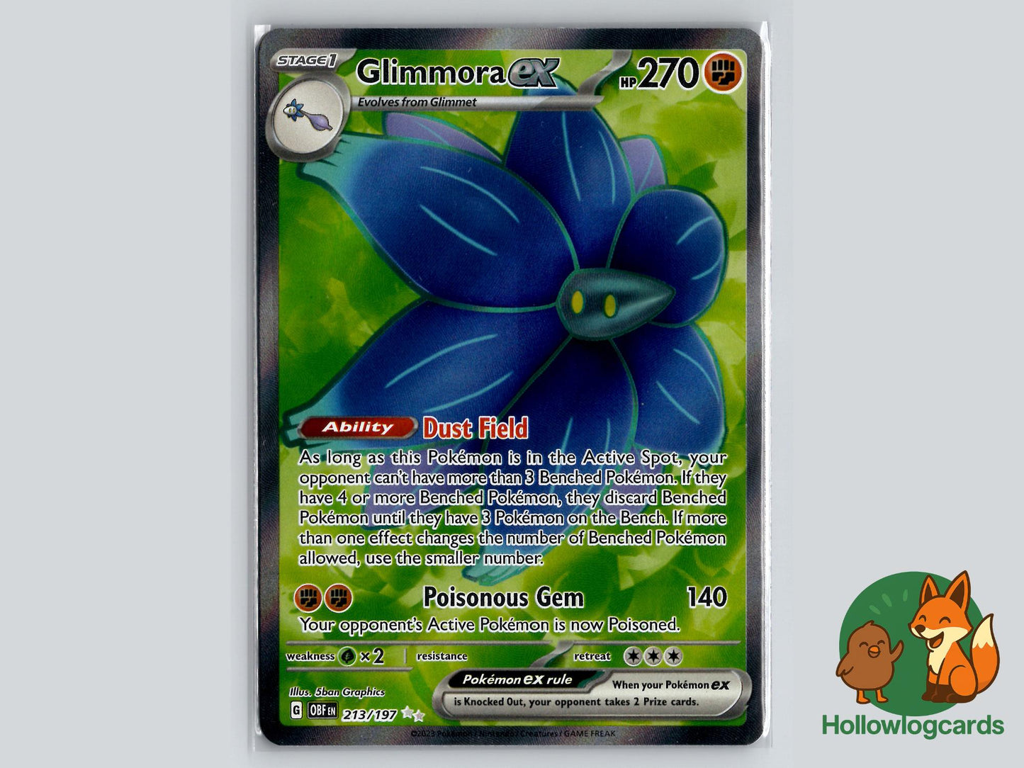 Glimmora (213/197) - Obsidian Flames Pokémon Card