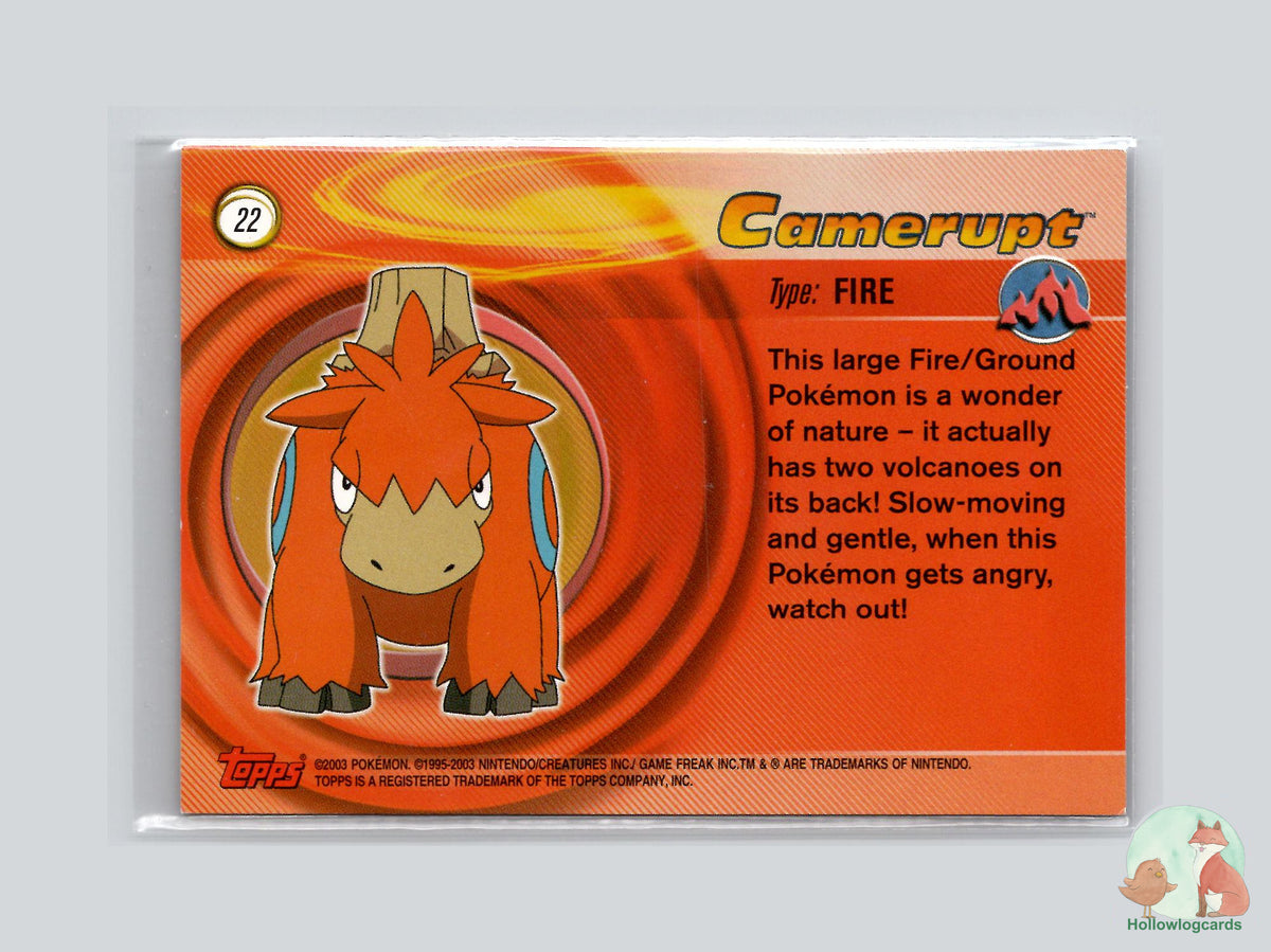 Camerupt (#22) - Topps Advanced Trading Cards